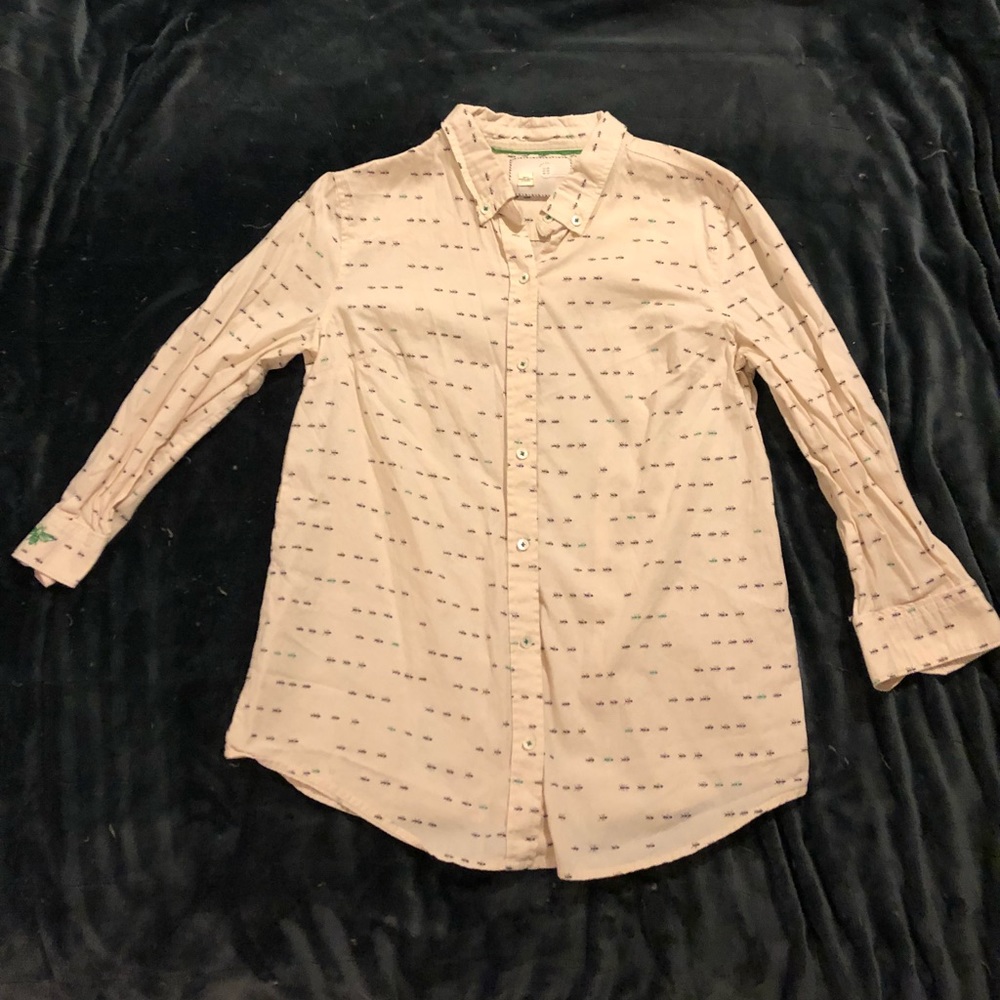 Anthropologie Postmark Ants Marching Button Down